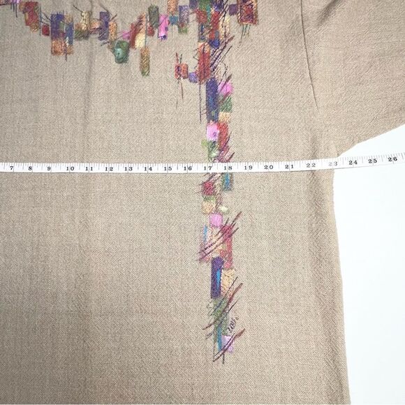 NWT Toofan Hand Painted Artsy Maxi Kaftan Dress Large - Picture 12 of 14